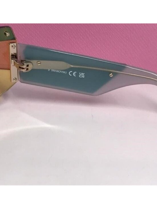New Authentic Swarovski Sunglasses Mask, Gradient tint, SK0363 30X, Blue main image 11